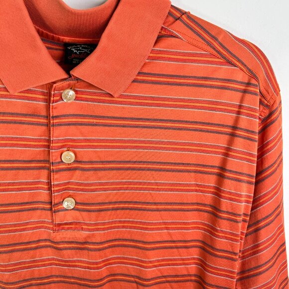 Paul & Shark yachting Men's Short Sleeve Orange Polo Size XL - Picture 2 of 6